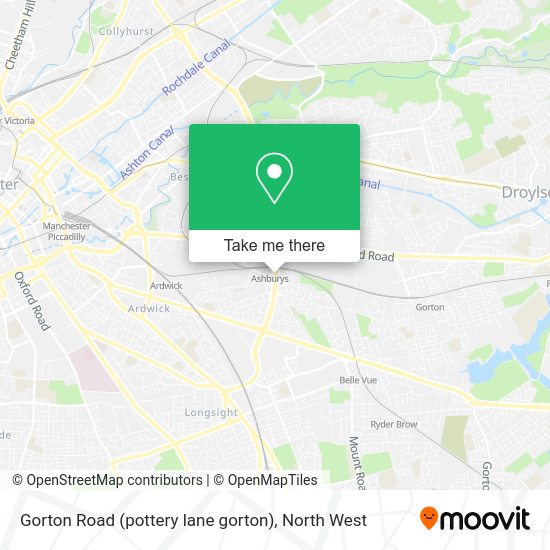 How to get to Gorton Road (pottery lane gorton) in Manchester by bus