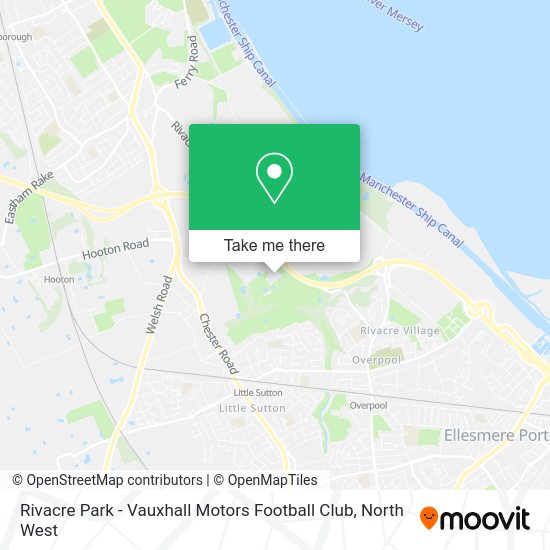 How to get to Rivacre Park Vauxhall Motors Football Club in Ellesmere