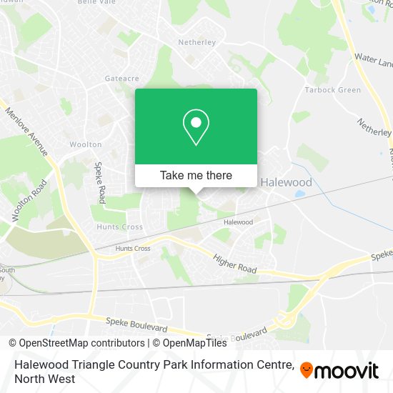 How to get to Halewood Triangle Country Park Information Centre by bus