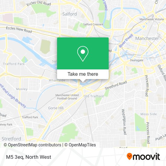 How to get to M5 3eq in Salford by Bus, Train or Light rail?