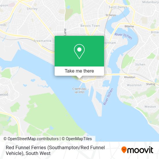 How to get to Red Funnel Ferries (Southampton / Red Funnel Vehicle) by