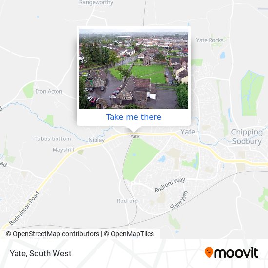 How to get to Yate in South Gloucestershire by Bus or Train?