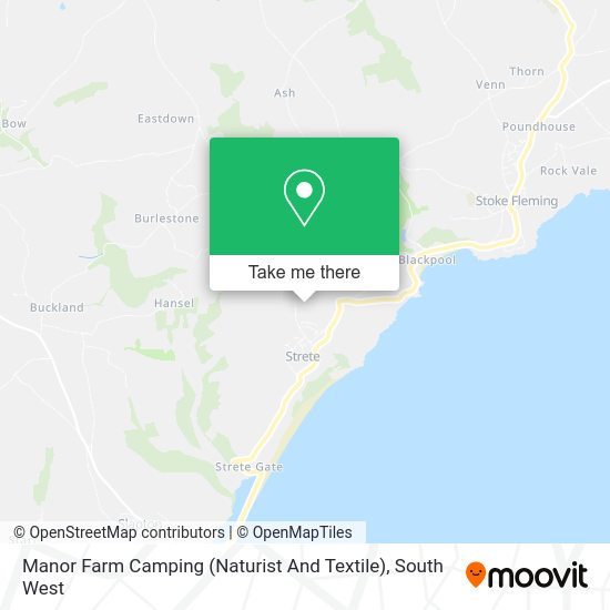 How to get to Manor Farm Camping (Naturist And Textile) in South Hams