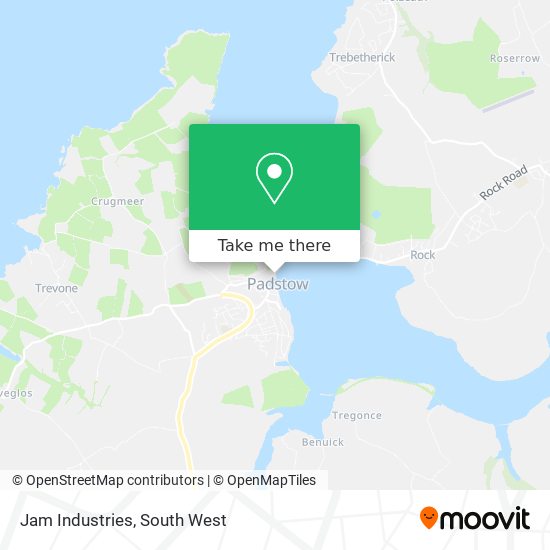 How to get to Jam Industries in Cornwall by Bus or Train?