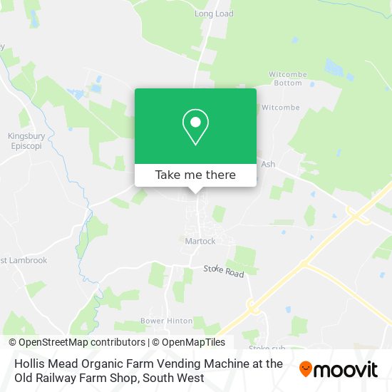 How to get to Hollis Mead Organic Farm Vending Machine at the Old Railway Farm Shop in South