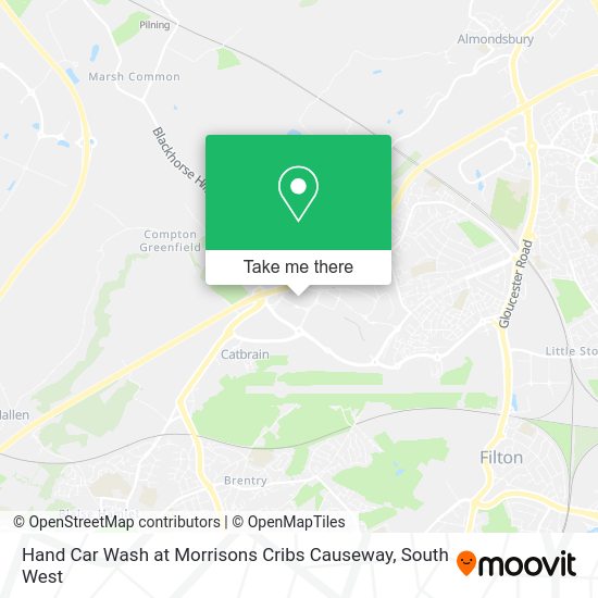 How to get to Hand Car Wash at Morrisons Cribs Causeway in South