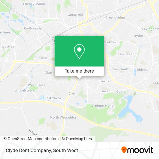 How to get to Clyde Dent Company in Swindon by Bus or Train?