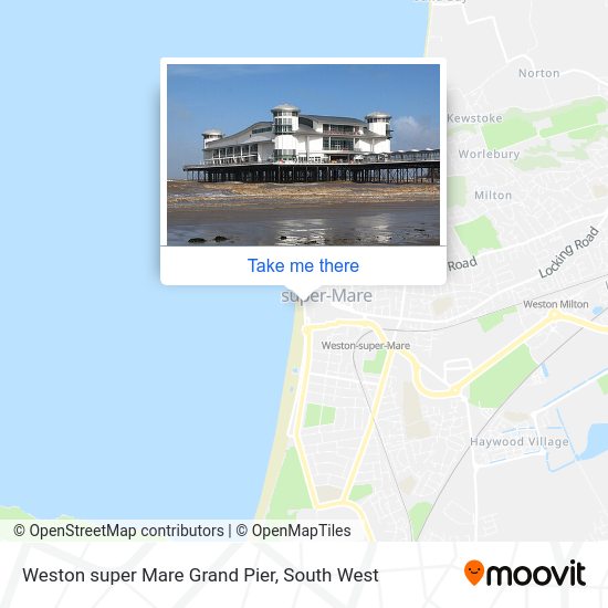 How to get to Weston super Mare Grand Pier in North Somerset by bus or