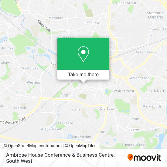 How to get to Ambrose House Conference & Business Centre in Swindon by