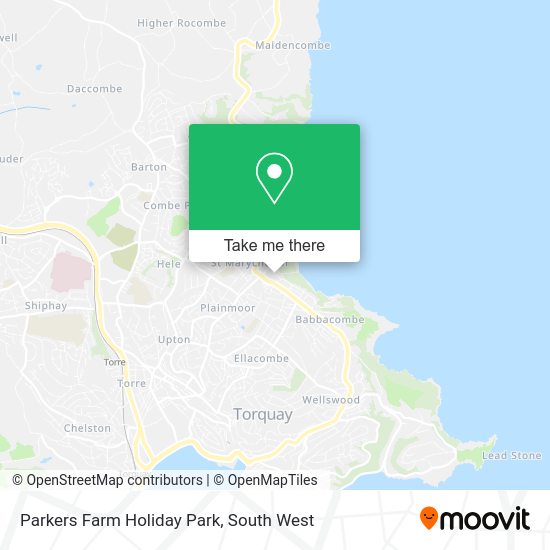 How to get to Parkers Farm Holiday Park in Torbay by Bus, Train or Ferry?