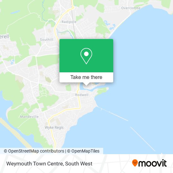 How to get to Weymouth Town Centre in Weymouth And Portland by Bus or Train?