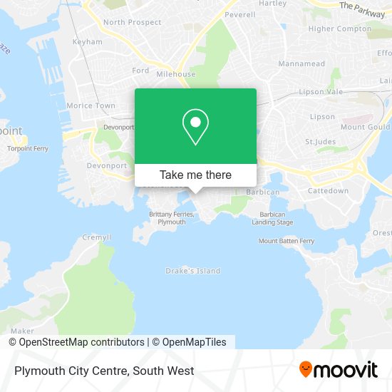 How to get to Plymouth City Centre by Bus or Train?