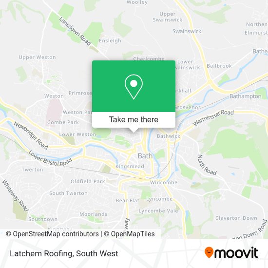 How to get to Latchem Roofing in Bath And North East Somerset by bus or