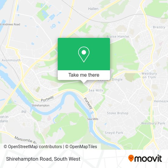 How to get to Shirehampton Road in Bristol, City Of by bus or train?