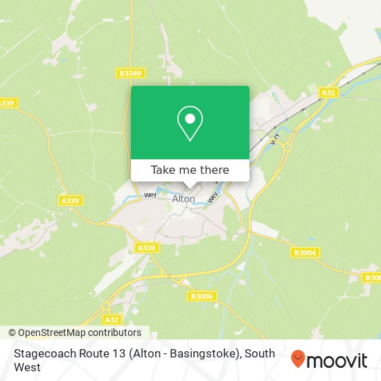 How to get to Stagecoach Route 13 (Alton Basingstoke) in East