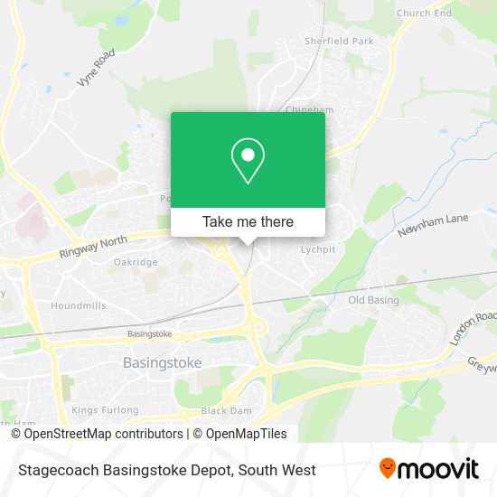 How to get to Stagecoach Basingstoke Depot in Basingstoke And Deane by