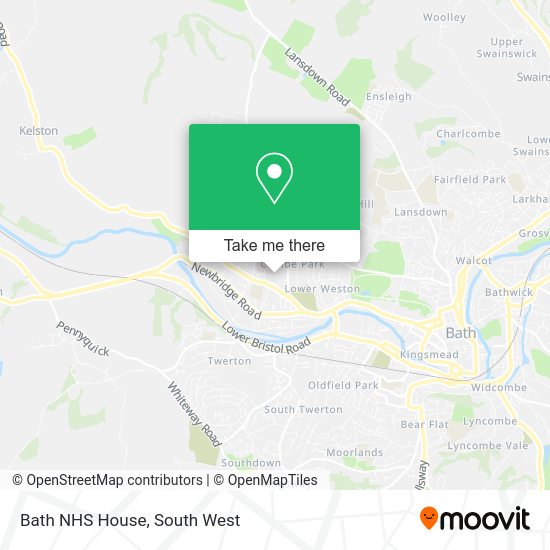 How to get to Bath NHS House in Bath And North East Somerset by bus or