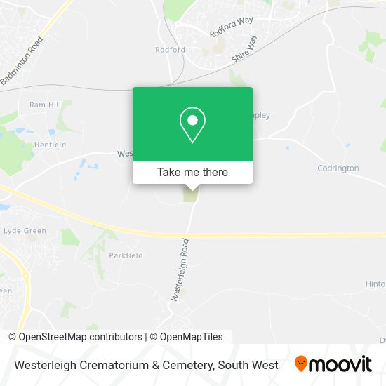 How to get to Westerleigh Crematorium & Cemetery in South