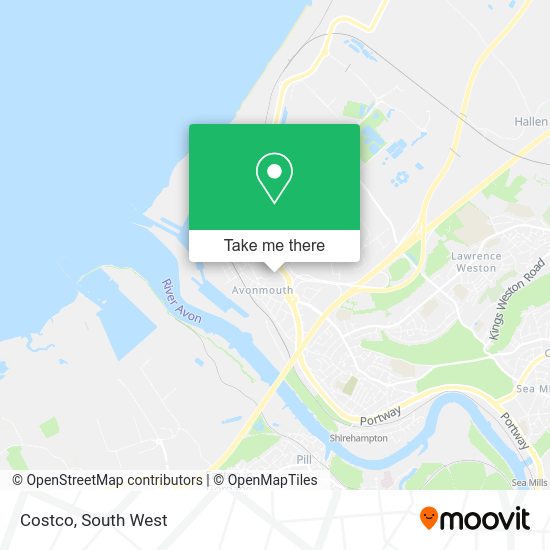How to get to Costco in Bristol, City Of by bus or train?