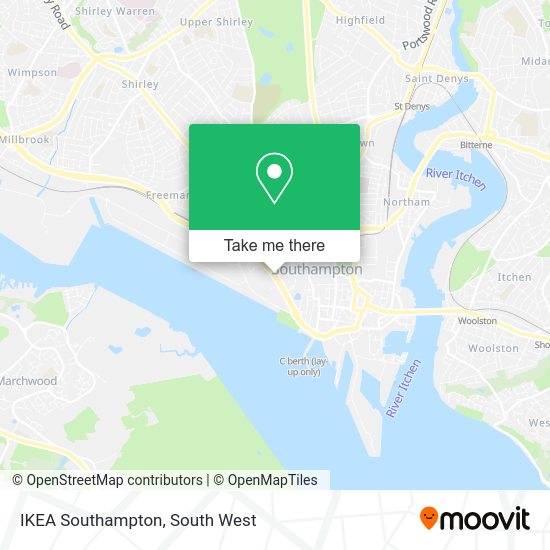 How to get to IKEA Southampton by bus or train?