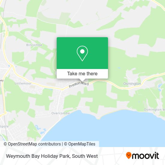 How to get to Weymouth Bay Holiday Park in Weymouth And Portland by Bus or Train?