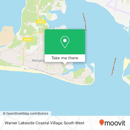 How to get to Warner Lakeside Coastal Village in Havant by bus or train?