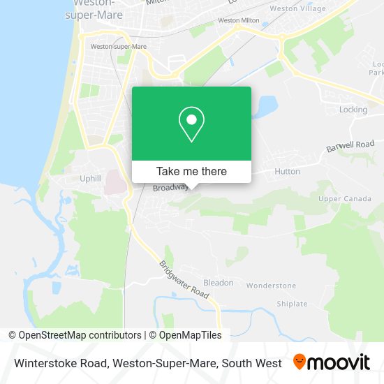 How to get to Winterstoke Road, WestonSuperMare in North Somerset by