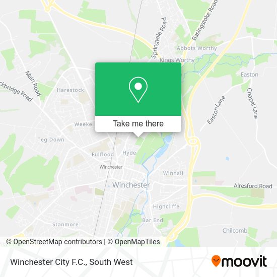 How to get to Winchester City F.C. by bus or train?