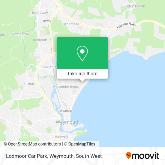 How to get to Lodmoor Car Park, Weymouth in Weymouth And Portland by