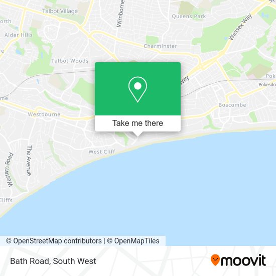 How to get to Bath Road in Bournemouth by bus or train?