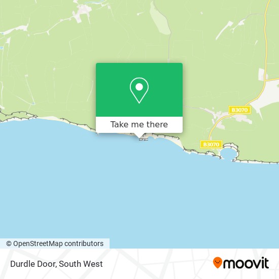How to get to Durdle Door in South West by bus or train?