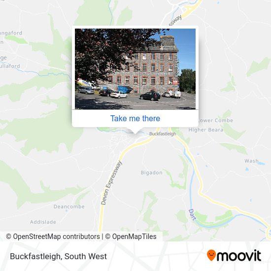 How to get to Buckfastleigh in Teignbridge by bus?