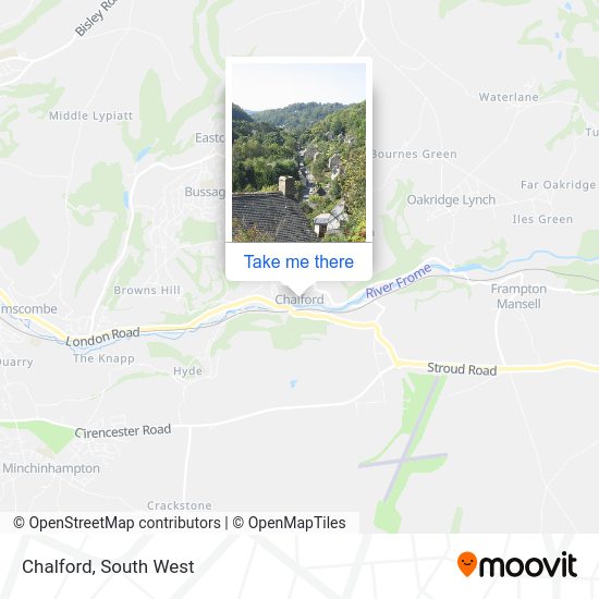 How to get to Chalford in Stroud by bus?