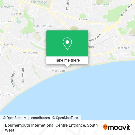 How to get to Bournemouth International Centre Entrance by Bus or Train?