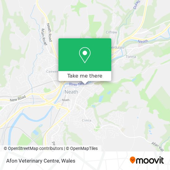 How To Get To Afon Veterinary Centre In Neath Port Talbot By Train Or Bus?