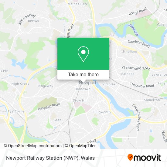 How to get to Newport Railway Station (NWP) by bus or train?