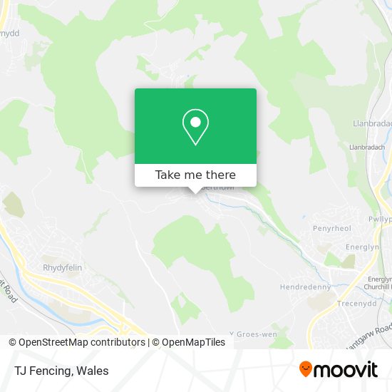 How to get to TJ Fencing in Caerphilly by Bus or Train?