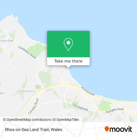 How to get to RhosonSea Land Train in Conwy by bus or train?