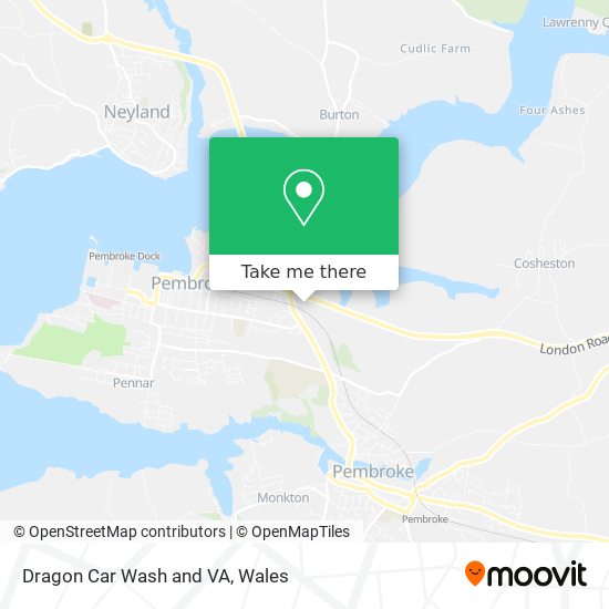 How to get to Dragon Car Wash and VA in Pembrokeshire by Bus or Train?