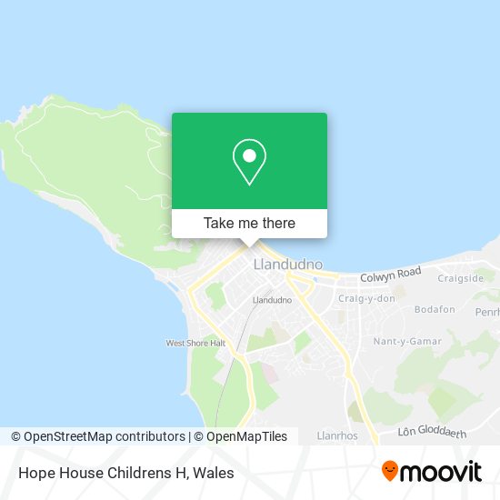 How to get to Hope House Childrens H in Conwy by Bus?