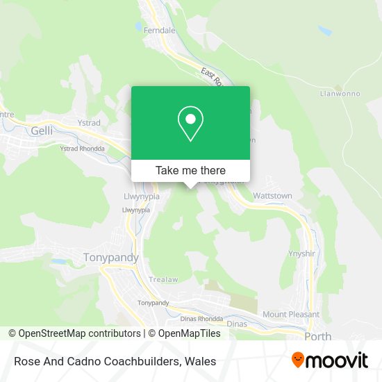 How to get to Rose And Cadno Coachbuilders in Rhondda Cynon Taf by Bus