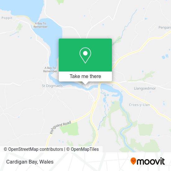 How to get to Cardigan Bay in Ceredigion by bus or train?