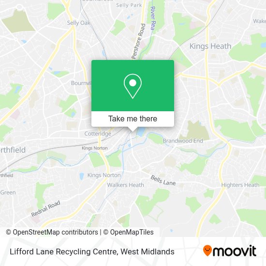 How to get to Lifford Lane Recycling Centre in King's Norton North by