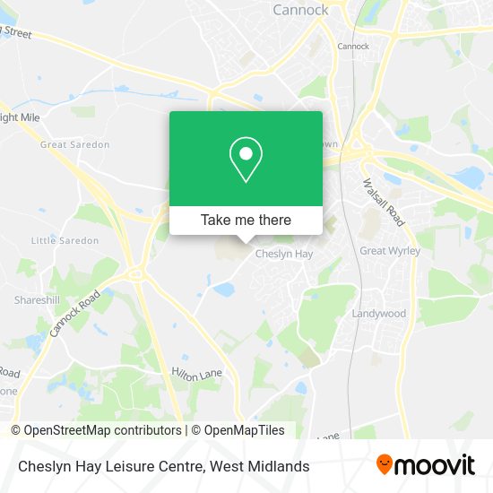 How to get to Cheslyn Hay Leisure Centre in Cheslyn Hay North And