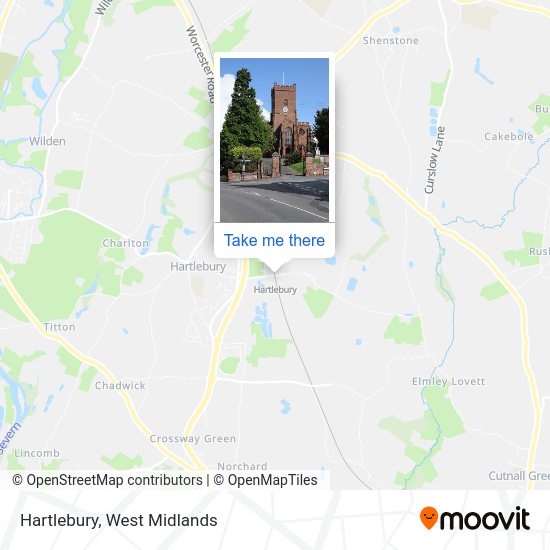 How to get to Hartlebury by train or bus?