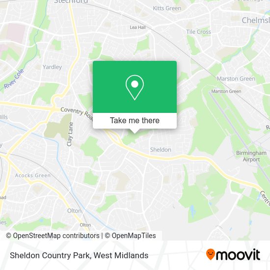 Sheldon Country Park Directions by bus or train