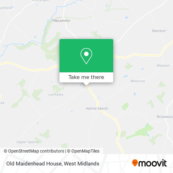 How to get to Old Maidenhead House in Arrow by Bus or Train?