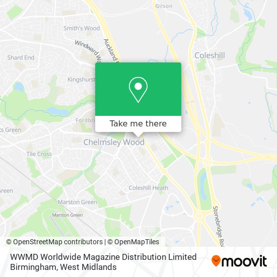 How to get to WWMD Worldwide Magazine Distribution Limited Birmingham