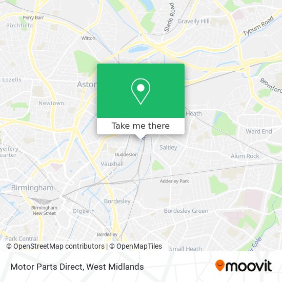 How to get to Motor Parts Direct in Nechells by Bus or Train?