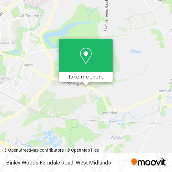 How to get to Binley Woods Ferndale Road in Revel And Binley Woods by Bus?